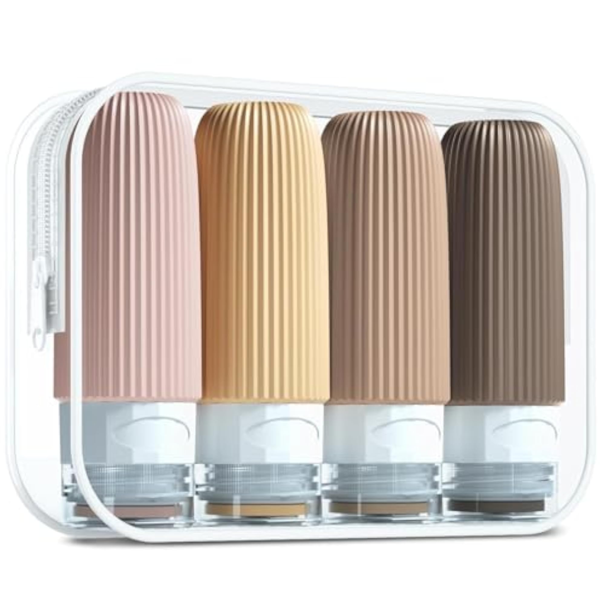 Travel Bottles Kit for Toiletries Organizer, 90ml Silicone Containers